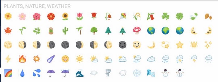 hình ảnh icon fb thực vật,thiên nhiên và thời tiết iCon facebook thực vật,thiên nhiên và thời tiết (Plants, Nature, Weather)