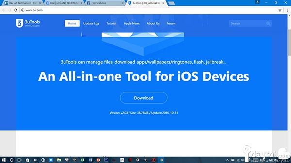Hướng dẫn cách tải về và cài đặt 3uTools Hướng dẫn cách tải về và cài đặt 3uTools