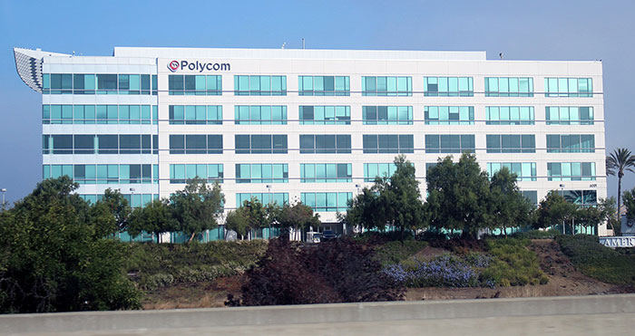 hình ảnh trụ sở công ty Polycom Trụ sở công ty Polycom tại San Jose, California , Hoa Kỳ