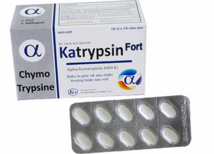 Quy cách đóng gói thuốc katrypsin Quy cách đóng gói thuốc katrypsin