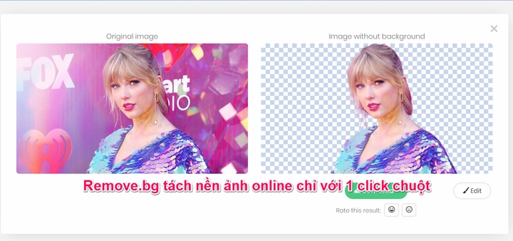Remove.bg : Tách phông nền hình ảnh online chỉ với một cú click chuột Remove.bg : Tách phông nền hình ảnh online chỉ với một cú click chuột