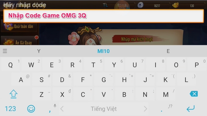 Nhập Gift Code Omg 3Q Nhập Gift Code Omg 3Q