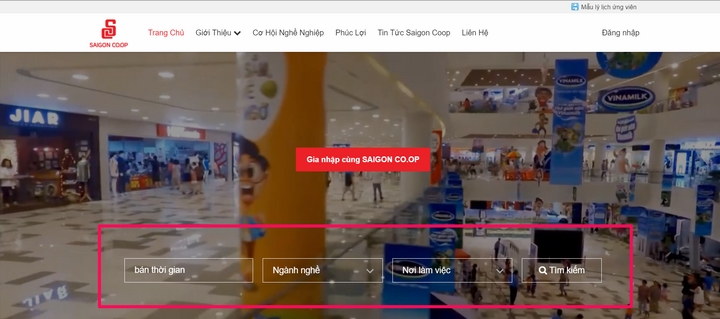 Trang tuyển dụng tìm việc làm của Co.opmart Trang tuyển dụng tìm việc làm của Co.opmart