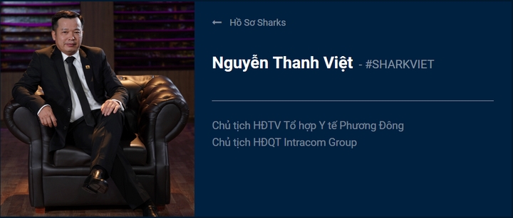 Bật mí thông tin profile Shark Nguyễn Thanh Việt Shark Nguyễn Thanh Việt