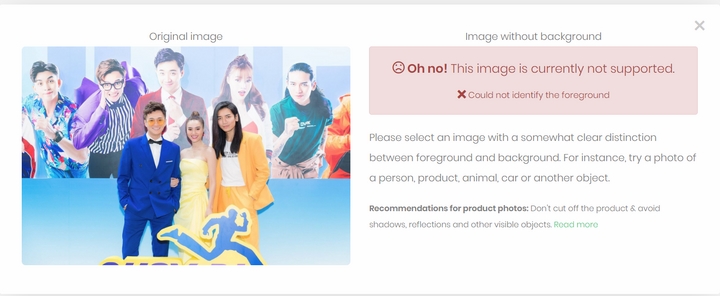 Remove.bg: Ảnh có background phức tạp không hổ trợ tách nền được Ảnh có background phức tạp không hổ trợ tách nền được