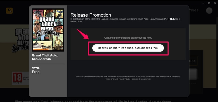 Nhấn tiếp Redeem Grand Theft Auto: San Andreas Nhấn tiếp Redeem Grand Theft Auto: San Andreas