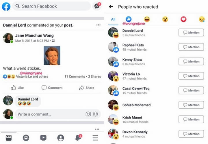 Facebook minh họa cách hoạt động của thử nghiệm ẩn bộ đếm lượt "like" trên nền tảng mạng xã hội Facebook minh họa cách hoạt động của thử nghiệm ẩn bộ đếm lượt "like" trên nền tảng mạng xã hội