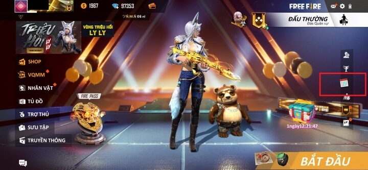 mục thông báo trong game