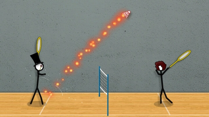 Stick Figure Badminton