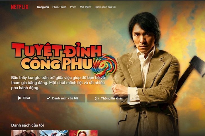 Trang chủ Netflix đã chuyển sang tiếng việt