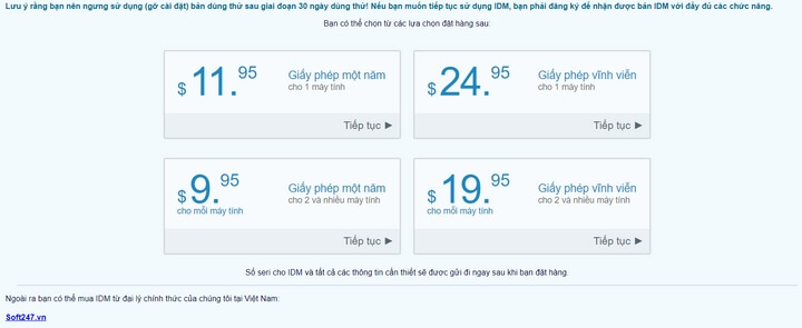 Giá thương mại của phần mềm idm Giá thương mại của phần mềm idm