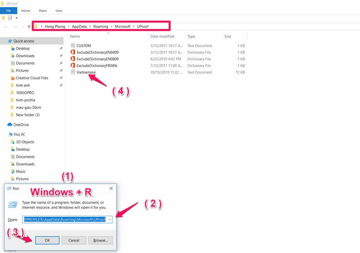 Chép file Vietnamese.dic vào thư mục UProof