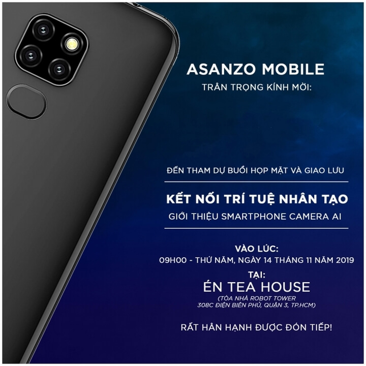 Thư mời ra mắt sản phẩm mới của Asanzo Thư mời ra mắt sản phẩm mới của Asanzo