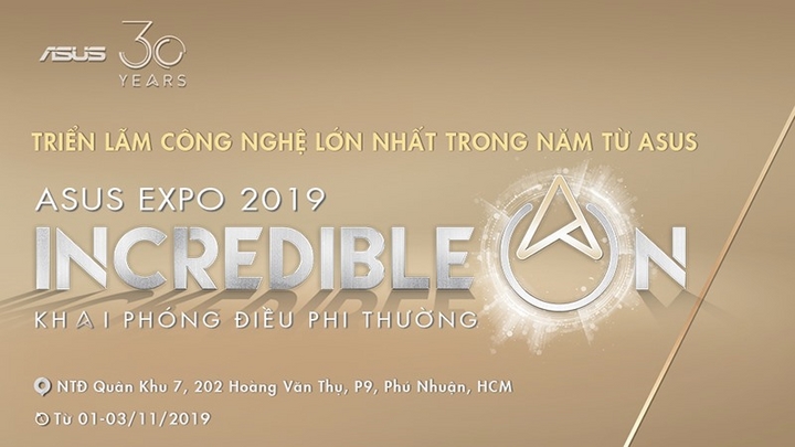 Thông báo thời gian địa điểm diễn ra sự kiện năm nay - Ảnh:Asus Expo