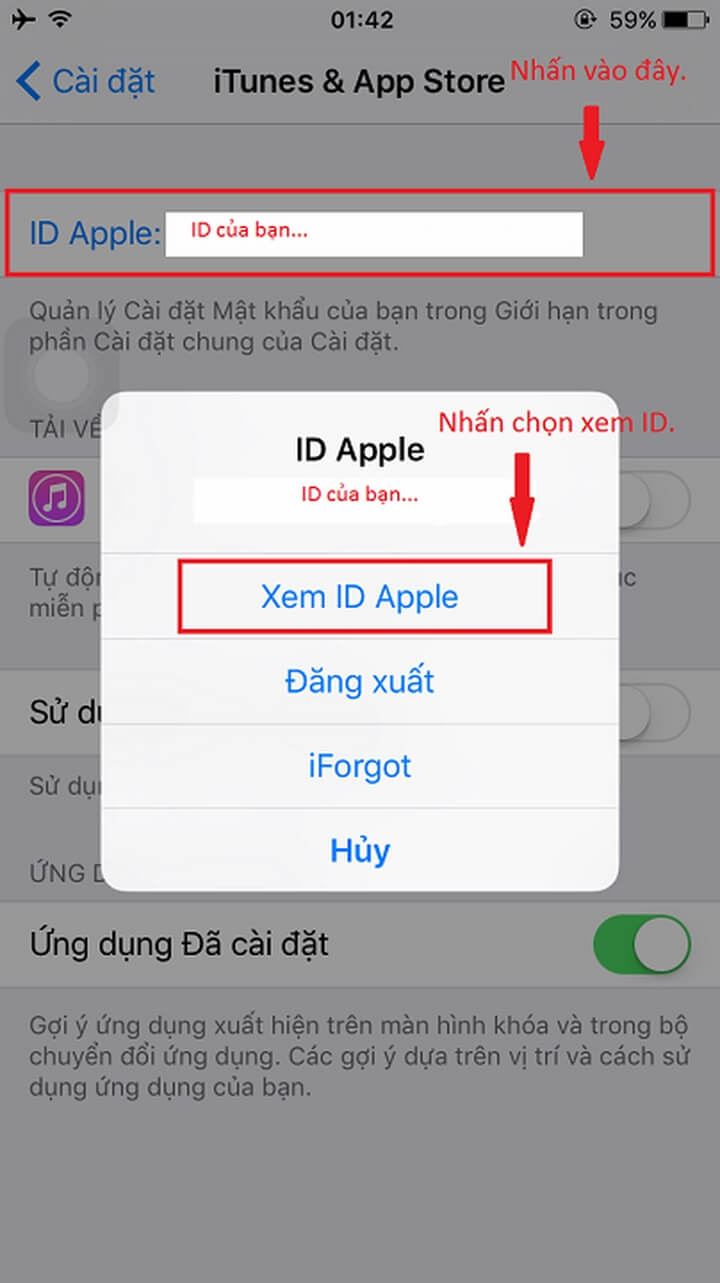 View Apple ID