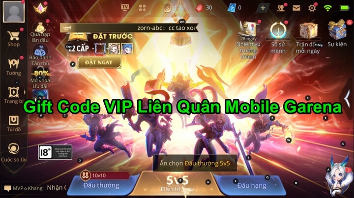 Giftcode Liên Quân Mobile mới nhất Giftcode Liên Quân Mobile mới nhất