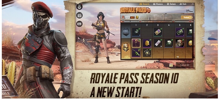 Royale Pass Season 10: Fury of the Wasteland