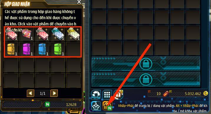 Hộp giao hàng CashShop